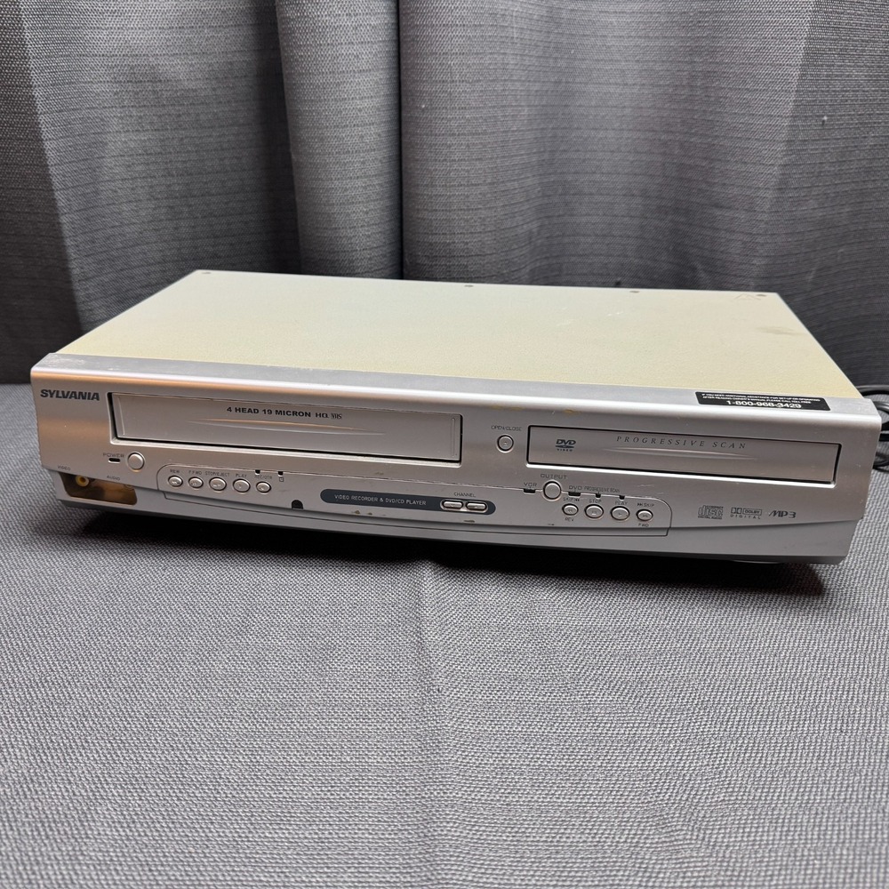 Sylvania DVC840E DVD/CD Progressive Scan VCR 4Head Recorder No Remote TESTED